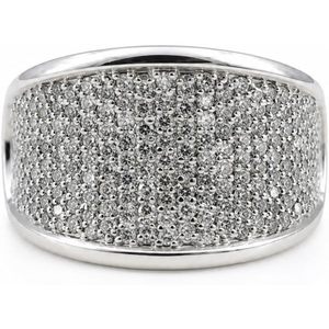 Anillo de Diamantes Jewelspaark, 1.35 Cttw, Corte Redondo, Color Blanco Natural GH, Plata de Ley 925, Anillo de Compromiso para Mujer, Talla 7 - Product Image 1