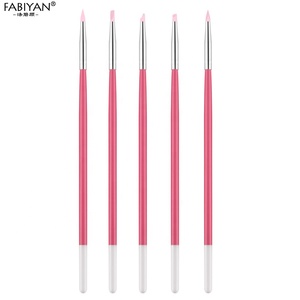 5 cái/bộ Móng Tay Nghệ Thuật Silicone Chấm Bút Bàn Chải Gỗ Khắc Emboss Rỗng Gốm Điêu Khắc Định Hình Đất Sét Đánh Bóng Tự Làm Chấm Công Cụ - Product Image 2