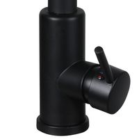 Robinet de cuisine noir mat à douchette extractible, double jet, en céramique, monocommande, style moderne pour évier de ferme, amélioration de l'évier