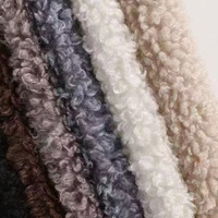 Tissu en fausse fourrure bouclée en polyester super doux 100% personnalisé pour couverture, pyjama pour bébé, doublure de literie