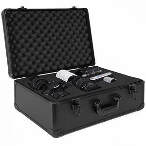 Caja de Proyectos de Aluminio con Ventilador, Refrigeración Electrónica, Montaje en Pared, Impermeable, Color Negro, Muestra Gratuita - Product Image 1