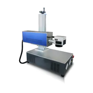 High Quality 200X200mm Nameplate Marking Fiber Laser Machine 30w 50w UV Laser Marking 3W 5W