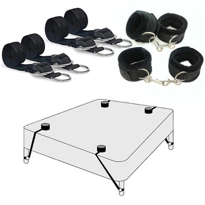 สายรัดเตียง4มุมสำหรับผู้ใหญ่สายรัดสำหรับการฝึกใช้มือและเท้า - Product Image 1