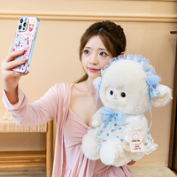 Peluche Mouton Crème Adorable en Gros, Jouet Doux en Coton PP, Poupée en Peluche pour Filles, Cadeau d'Anniversaire pour Enfants, Décoration Maison