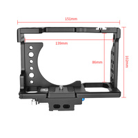 Boîtier de caméra universel en alliage d'aluminium OEM/ODM pour Sony A7K/A72/A73/A7S2/A7R3/A7R2/A7X DSLR Accessoires de photographie