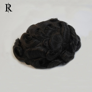 Richhair Nhà Máy Trực Tiếp Bán Người Đàn Ông Của Kinky Thẳng Tóc Giả Cơ Thể Làm Bằng Tay Sóng Remy Ấn Độ Tóc Giả Tóc Cho Thụy Sĩ Ren Bán Buôn - Product Image 3