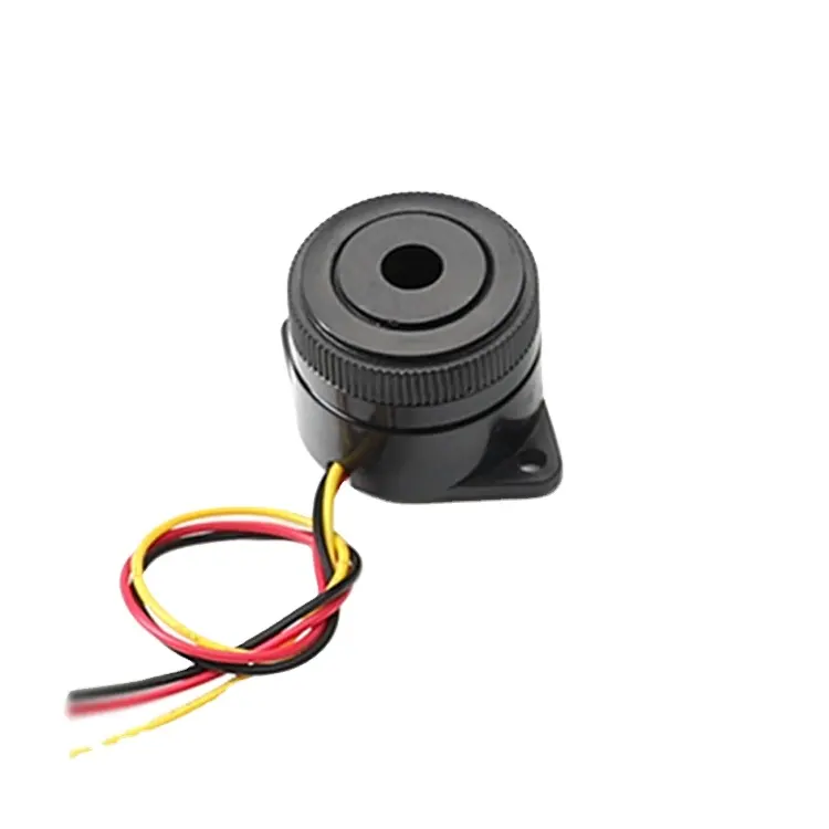 MANORSHI 30MM * 24MM 24V 95dB 3 철사 piezo 맥박 지속적인 음색 경보 초인종