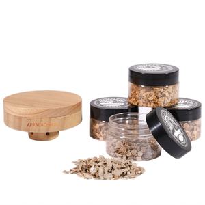 EASTOMMY Torche à fumer en chêne <span class=keywords><strong>ET</strong></span>-809201, cerise, pomme <span class=keywords><strong>et</strong></span> noix de pécan, infuseur à bourbon avec 4 copeaux de bois aromatisés - Product Image 3
