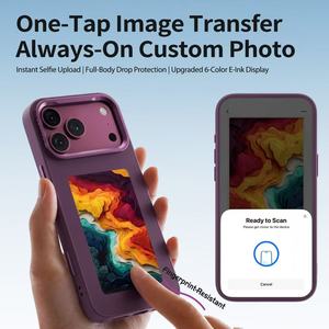 Funda para Teléfono con Pantalla de Tinta Electrónica de 6 Colores, Personalizable con Fotos, Carga Instantánea, Protección Total Contra Caídas para Teléfonos de 6.1 a 6.9 Pulgadas - Product Image 6