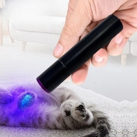 Linterna UV de Luz Blanca y Púrpura Recargable, Mini Linterna Portátil para Identificación, Detección de Mascotas, Pruebas Prácticas, Linterna Púrpura