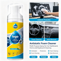 Nettoyant mousse multi-usages, spray antistatique, nettoyant mousse pour l'intérieur des voitures, pH neutre, détachant, spécifications personnalisées