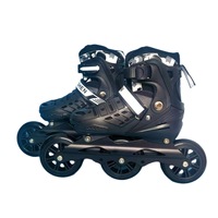 Nouveaux patins à roues larges pour adultes, patins de vitesse à une rangée de roues 100MMPU, réglables pour étudiants, garçons et filles