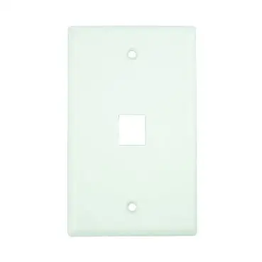 1 Poort Single Gang Muur Plaat Voor RJ45 Keystone Jack En Modulaire Inserts Rj11 Rj12 F Rca Hdmi Usb Alle fit