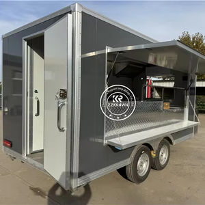 מזון מטבח נייד טריילרים פיצה רמורקה מאובזר במלואו משאיות מזון מהיר עם מטבח מלא למכירה - Product Image 5