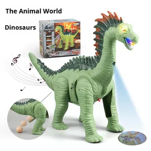 Juguetes transfronterizos para niños que caminan poniendo huevos eléctricos de cuello largo dragón luz llamada proyección modelo de dinosaurio eléctrico - Product Image 6