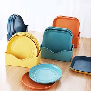 Assiette à os et à déchets en plastique, design mignon et luxueux, avec base, pour fruits et collations, usage domestique - Product Image 1