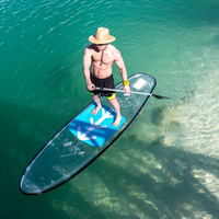 Planche de paddle transparente pour le surf, en polycarbonate cristallin, avec accessoires offerts