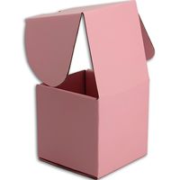 Petites boîtes d'expédition en carton ondulé rose pour l'emballage, les cadeaux, les produits et les petites entreprises