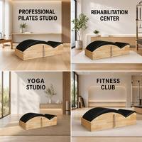 MJD-M501A Correcteur de colonne vertébrale en bois pour Pilates, équipement d'étirement dorsal pour studio de yoga et entraînement à domicile