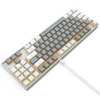 Teclado mecánico compacto de 89 teclas TKL, para videojuegos, LED intercambiable, para ordenador portátil y PC