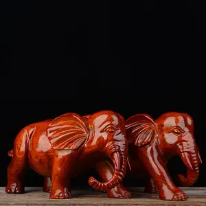 Stile unico elefante sedia di legno colorato disegno fermalibri in legno intagliato elefanti per fengshui