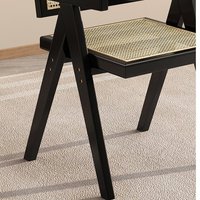 Chaise de salle à manger traditionnelle en bois massif pour salon et chambre à coucher, mobilier de maison durable au design moderne