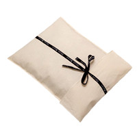 Pochette en toile de coton imprimée avec logo personnalisé, sac de protection anti-poussière en sergé brossé doux pour emballage de vêtements