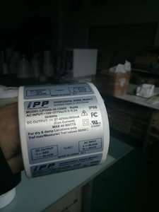 Etiquetas adhesivas de PET plateadas mate autoadhesivas de tamaño personalizado con números de serie impresos en rollos - Product Image 6