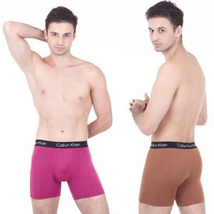 Boxer da <span class=keywords><strong>uomo</strong></span> allungati sportivi resistenti all'usura ad alta elasticità larghi e larghi boxer con LOGO personalizzato stampato a nastro - Product Image 3