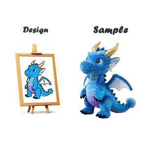 Produttore di fabbrica personalizzato nuovo Design Anime drago peluche PP cotone riempito Super morbido tessuto trapunta - Product Image 4