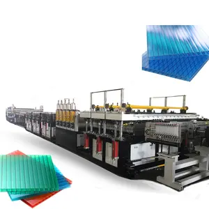 polycarbonate sheet machine/plastic hollow grid sheet line/plastic sheet making machine