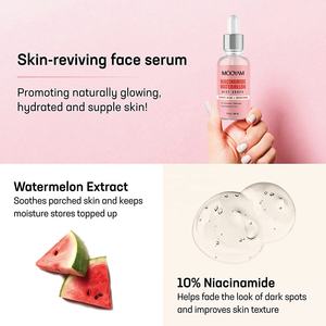 Private Label riparazione del viso siero biologico anguria bagliore Niacinamide <span class=keywords><strong>gocce</strong></span> di <span class=keywords><strong>rugiada</strong></span> siero viso schiarente - Product Image 5