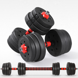 Haltères multicolores <span class=keywords><strong>2</strong></span> en 1, multicolores, exercice, 10KG 15KG 20KG 30KG 40KG, Protection de l'environnement, matière de ciment - Product Image 3