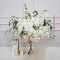 DKB Vente en gros de décorations de mariage, centre de table, boule de fleurs, centre de table de mariage, boule de fleurs artificielles