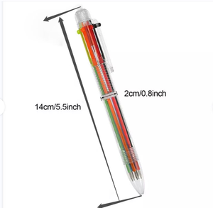 Promotion exceptionnelle : Stylo rétractable en plastique multicolore 6 en 1, le moins cher, avec impression de logo personnalisé, pour enfants, fabriqué par des fabricants. - Product Image 2