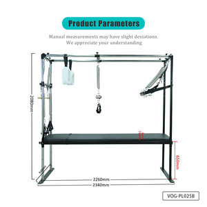 เครื่องพิลาทิสแคดิลแลคแบบพกพา ทำจากอะลูมิเนียมคุณภาพสูง ทนทาน พร้อมคุณสมบัติปรับได้ เหมาะสำหรับการฝึกฟื้นฟูสมรรถภาพและเสริมสร้างความแข็งแรงในสตูดิโอ - Product Image 6