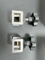 Repose-genoux en acier inoxydable 304 pour table d'opération, fixation latérale sur rail, accessoire de positionnement chirurgical