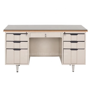 Ergonomic văn phòng bàn MDF thép xây dựng 6 sâu lưu trữ ngăn kéo văn phòng bảng bàn hiện đại điều hành - Product Image 2