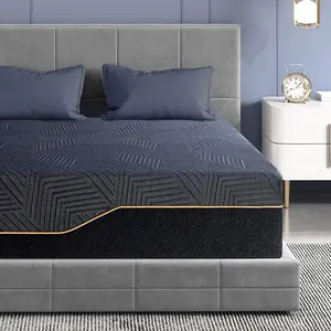 Belçika tarafından tasarım kraliçe boyutu 7 bölge lateks yatak cep bahar 30cm köpük yatak şiltesi rüya loft kumaş kapak