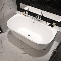 Baignoire de massage moderne en acrylique autoportante à jet d'air avec tourbillon Caractéristique Blanc Intérieur pour jacuzzis pour hôtel Utilisation domestique Comprend