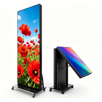 Écran d'affichage pliable LED P1.86, peut être assemblé, affichage double face, écran publicitaire pliable portable