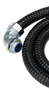 Conduit métallique flexible étanche aux liquides (LFMC) en métal galvanisé recouvert de PVC, 25 mm, industriel - Product Image 2