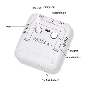 Monitor de medición de humedad y temperatura interior Termómetro digital Higrómetro con LCD grande Uso en la habitación - Product Image 3