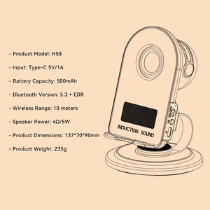 Chất lượng cao 360 ° xoay điện thoại chủ Loa điện thoại di động đứng với bộ sạc không dây và loa - Product Image 6