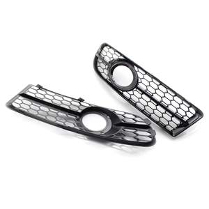 ฝาครอบตะแกรงไฟตัดหมอกรังผึ้งด้านหน้าสไตล์ใหม่สีดำสำหรับรถ <span class=keywords><strong>Audi</strong></span> 2005-2007 <span class=keywords><strong>A4</strong></span> <span class=keywords><strong>B7</strong></span> <span class=keywords><strong>S</strong></span>-<span class=keywords><strong>line</strong></span> Black HOLE - Product Image 2