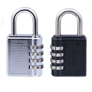Jinhao Combination Padlock Zinc Alloy Rectangular 6.2mm Outdoor Mechanical <b>Lock</b> HB Series - Product Image 3