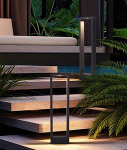 30cm 40cm 60cm 80cm 110V 220V IP65 Moderne Decoratie Vierkante Warmwitte Waterdichte Aluminium Buiten Tuin LED Gazonpaalverlichting - Product Image 5