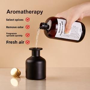 Liquide de recharge d'aromathérapie, parfum bois de santal longue durée, diffuseur d'aromathérapie sans flamme, sans feu, parfumé pour la décoration de la maison et des hôtels - Product Image 2