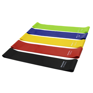 SHENGDE ensemble personnalisé de 5 mini bandes élastiques en latex ensemble de bandes de boucle de hanche de résistance pour l'exercice de fitness d'entraînement de gymnastique - Product Image 4