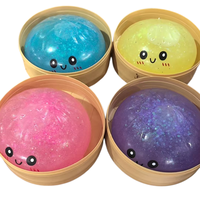 GL 15cm Dumplings Géants Lumineux dans le Noir, Squishy Sensoriel Anti-stress pour Enfants, Boîte Mystère